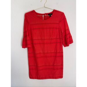 J.CREW Flutter Eyelet 100% Cotton Shift Dress Size 6